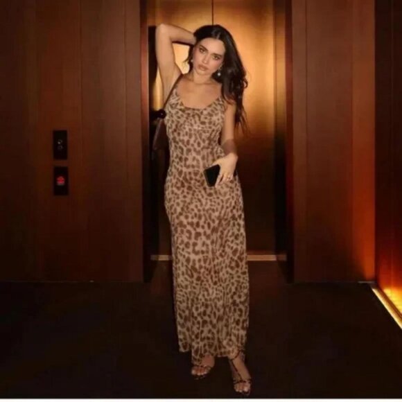 ZARA ANIMAL PRINT TULLE DRESS - Picture 10 of 10